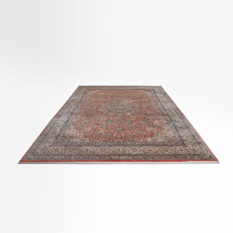 Alfombra persa - Clásica - Real - 411 x 293 cm - arena