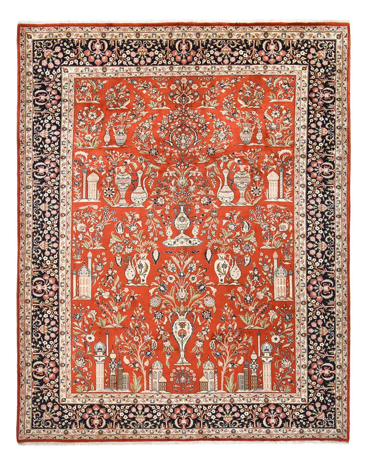 Alfombra persa - Real - Real - 395 x 304 cm - rojo