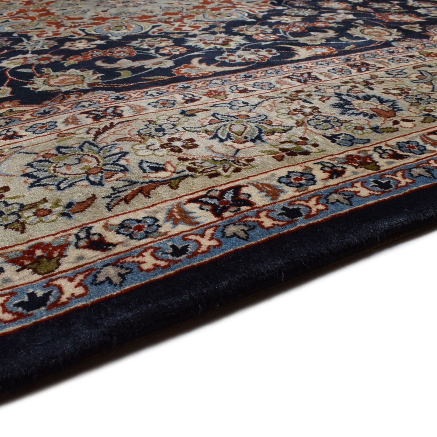 Alfombra persa - Real - Real - 295 x 192 cm - azul oscuro