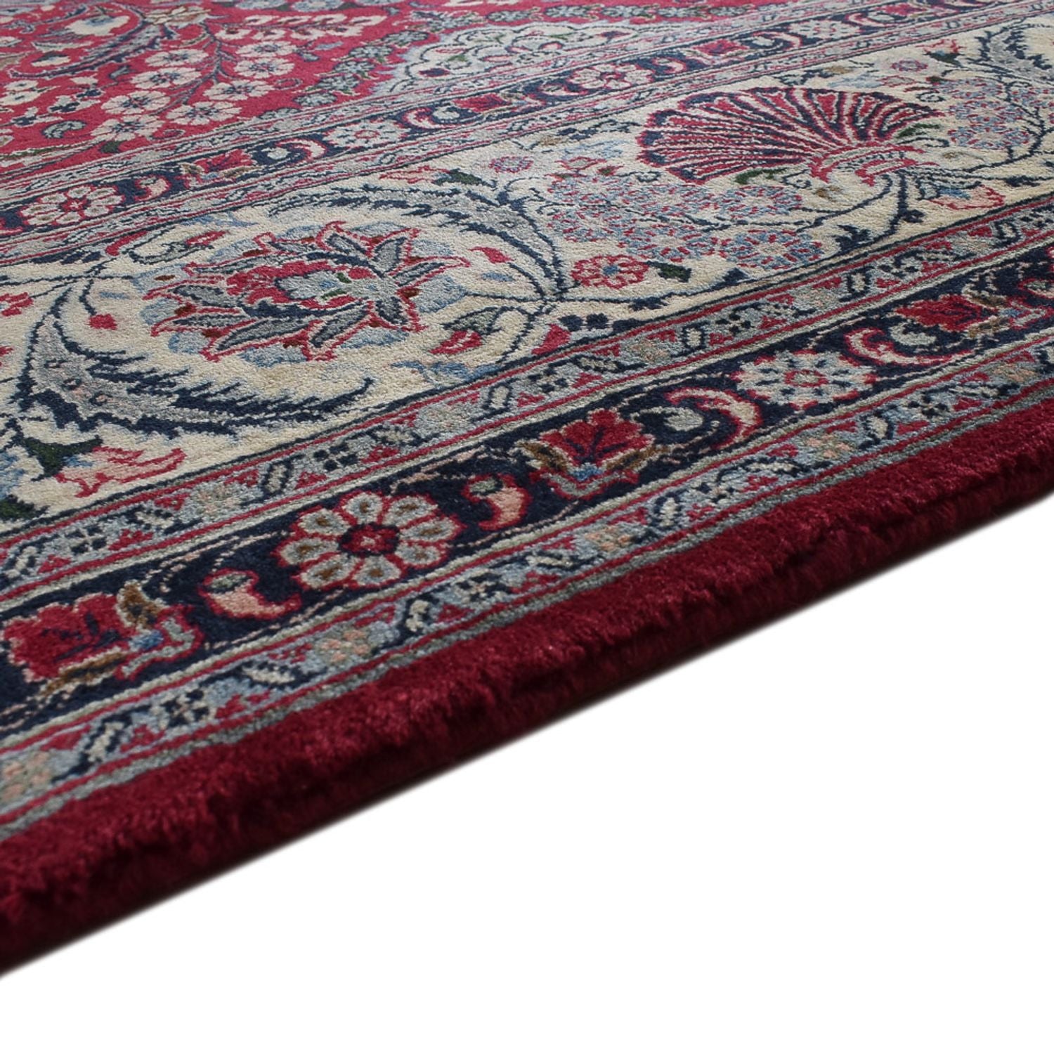 Alfombra persa - Clásica - Real - 393 x 300 cm - rojo oscuro