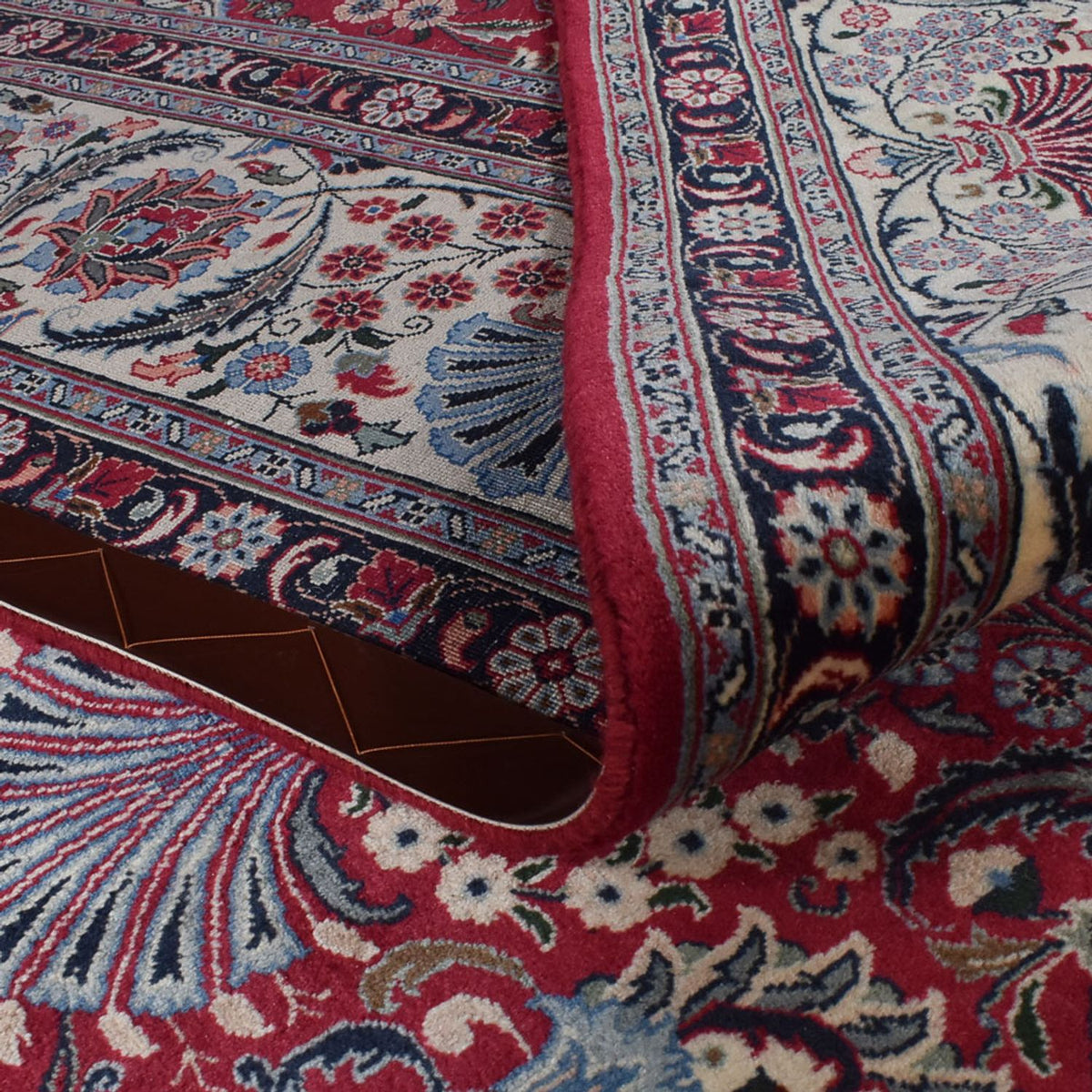 Alfombra persa - Clásica - Real - 393 x 300 cm - rojo oscuro