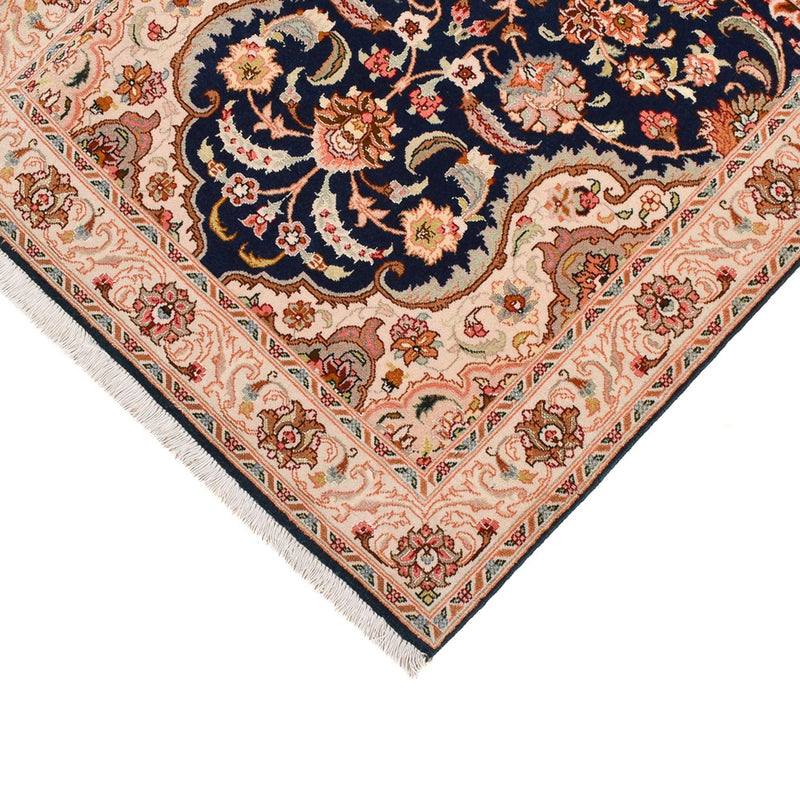 Alfombra de pasillo Alfombra Persa - Tabriz - Real - 310 x 82 cm - azul oscuro