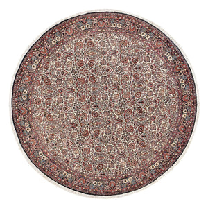 Alfombra persa - Bidjar redondo  - 250 x 250 cm - óxido