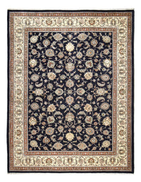 Alfombra persa - Clásica - Real - 391 x 304 cm - azul oscuro