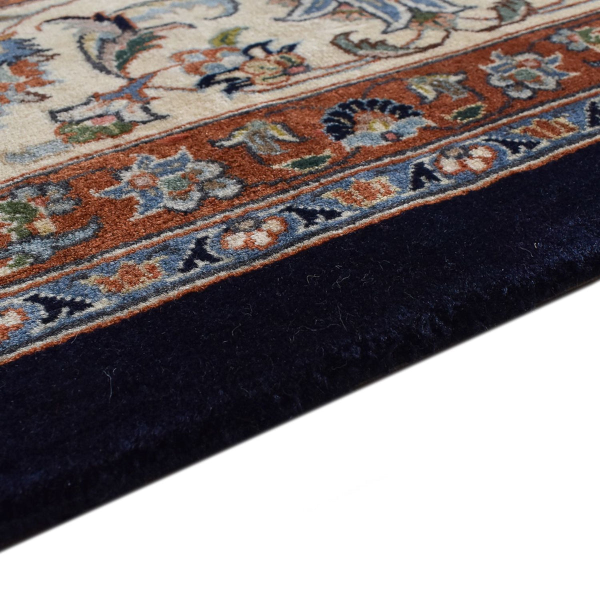 Alfombra persa - Clásica - Real - 340 x 245 cm - azul oscuro