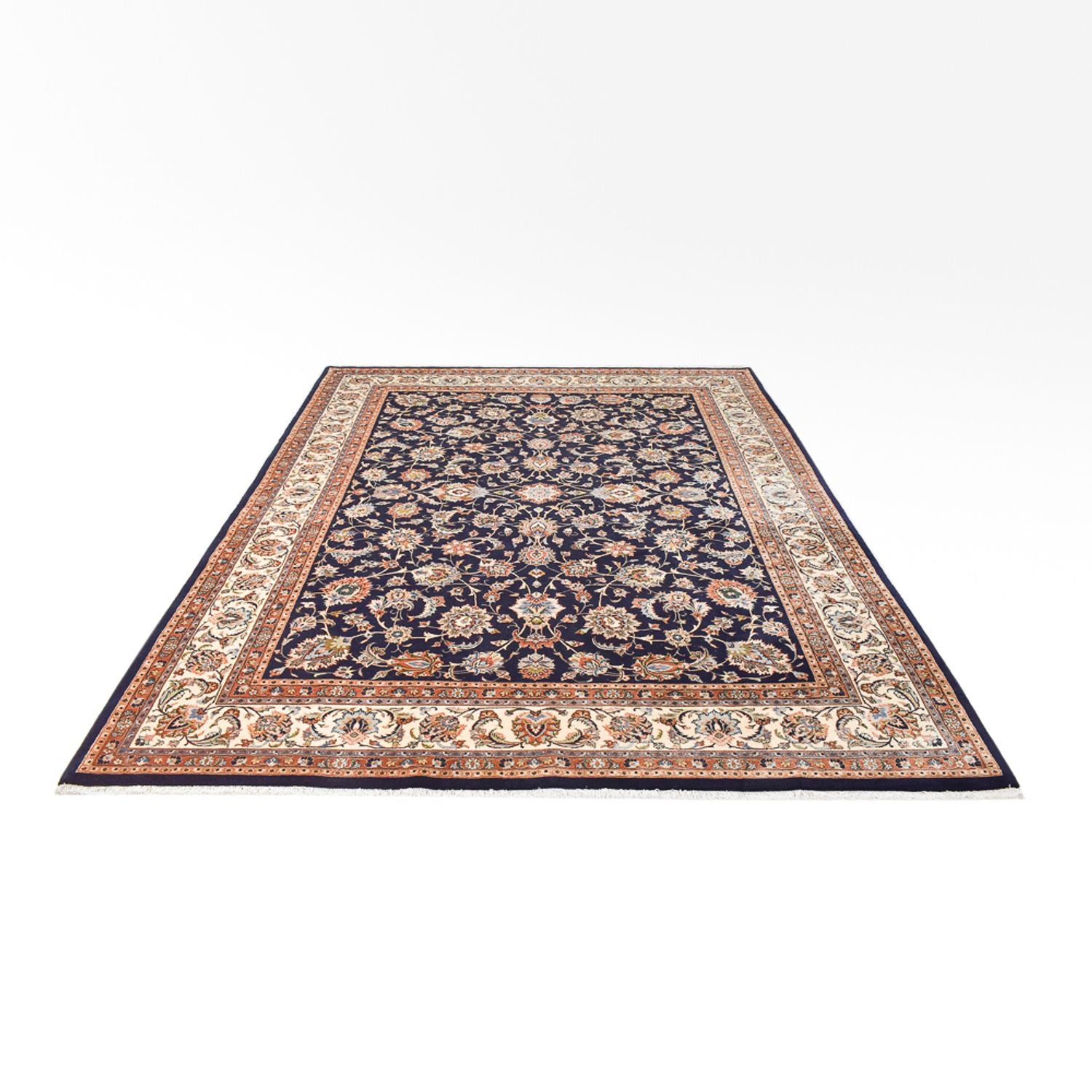 Alfombra persa - Clásica - Real - 334 x 245 cm - azul oscuro