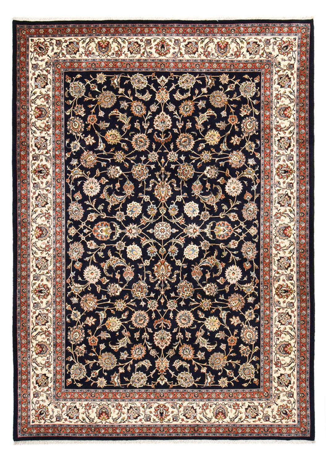 Alfombra persa - Clásica - Real - 345 x 248 cm - azul oscuro