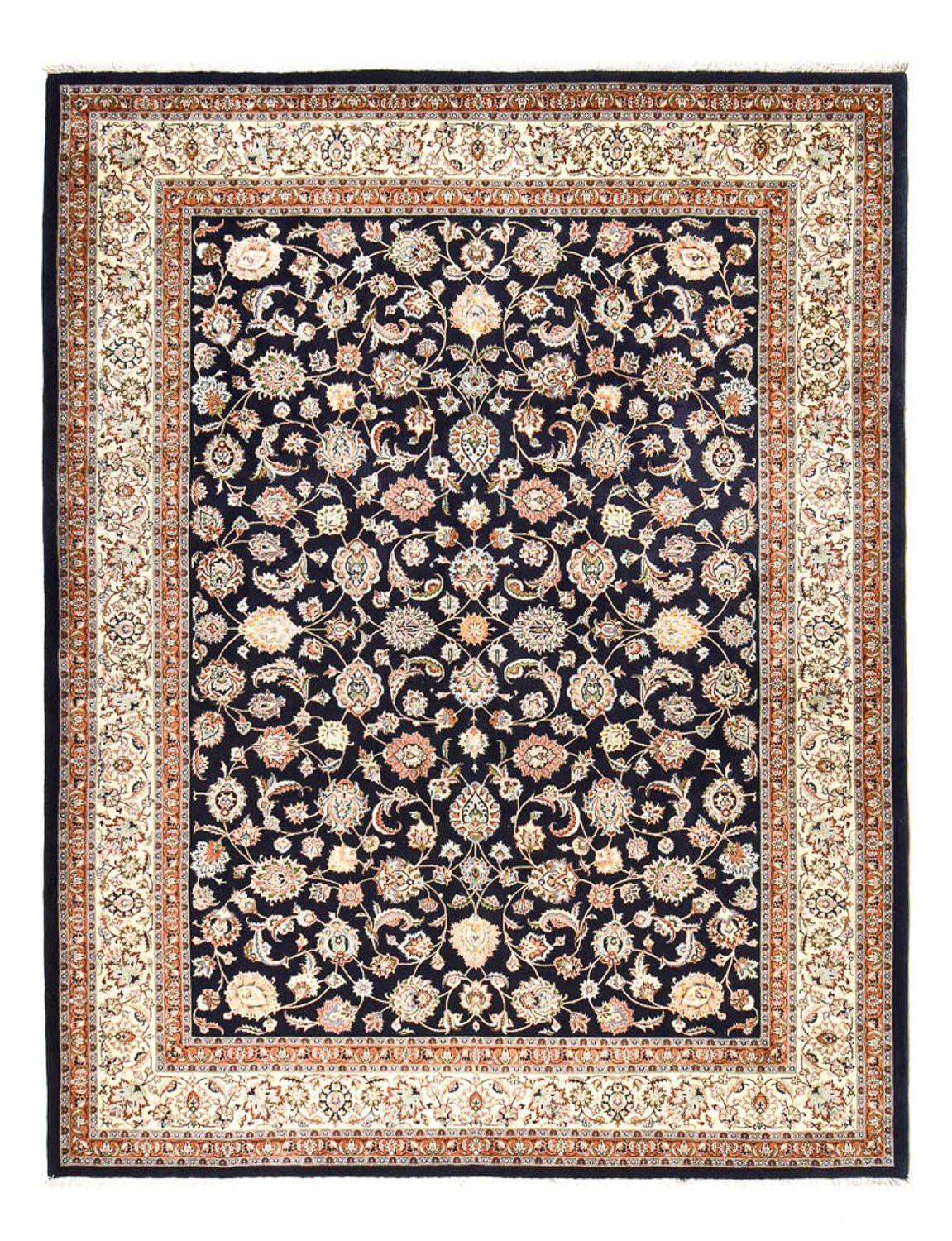 Alfombra persa - Clásica - 390 x 305 cm - azul oscuro