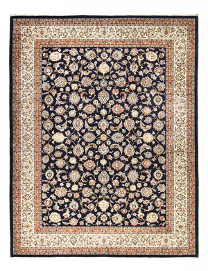 Alfombra persa - Clásica - 390 x 305 cm - azul oscuro
