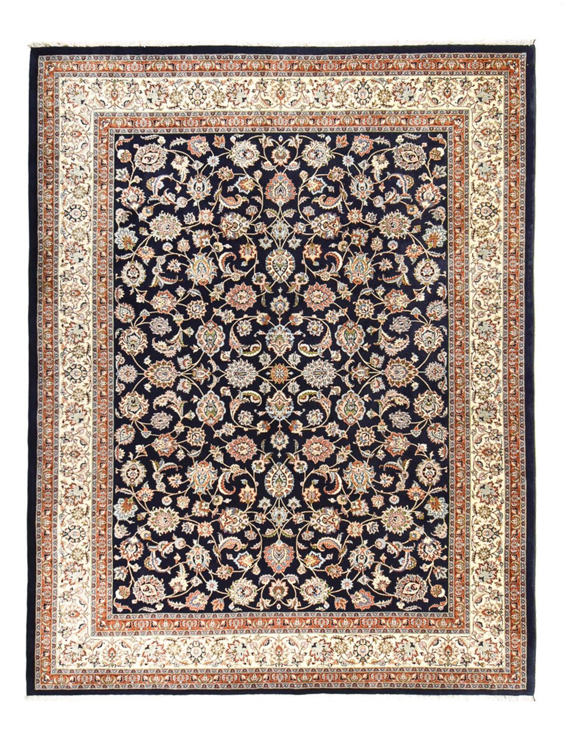 Alfombra persa - Clásica - 384 x 300 cm - azul oscuro