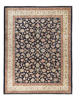 Alfombra persa - Clásica - 384 x 300 cm - azul oscuro
