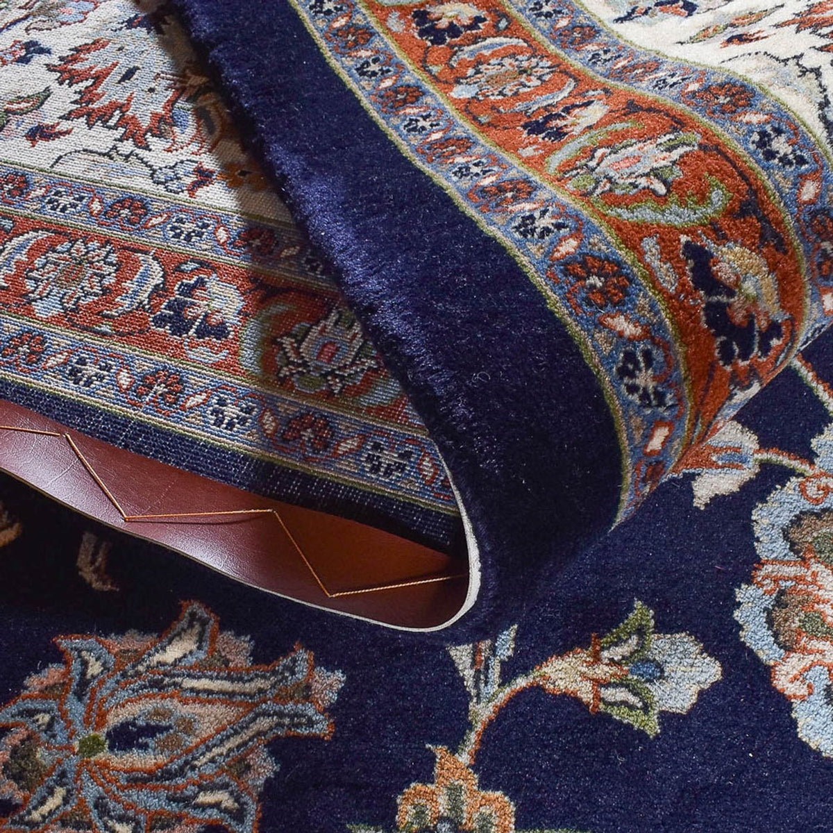 Alfombra persa - Clásica - 384 x 300 cm - azul oscuro