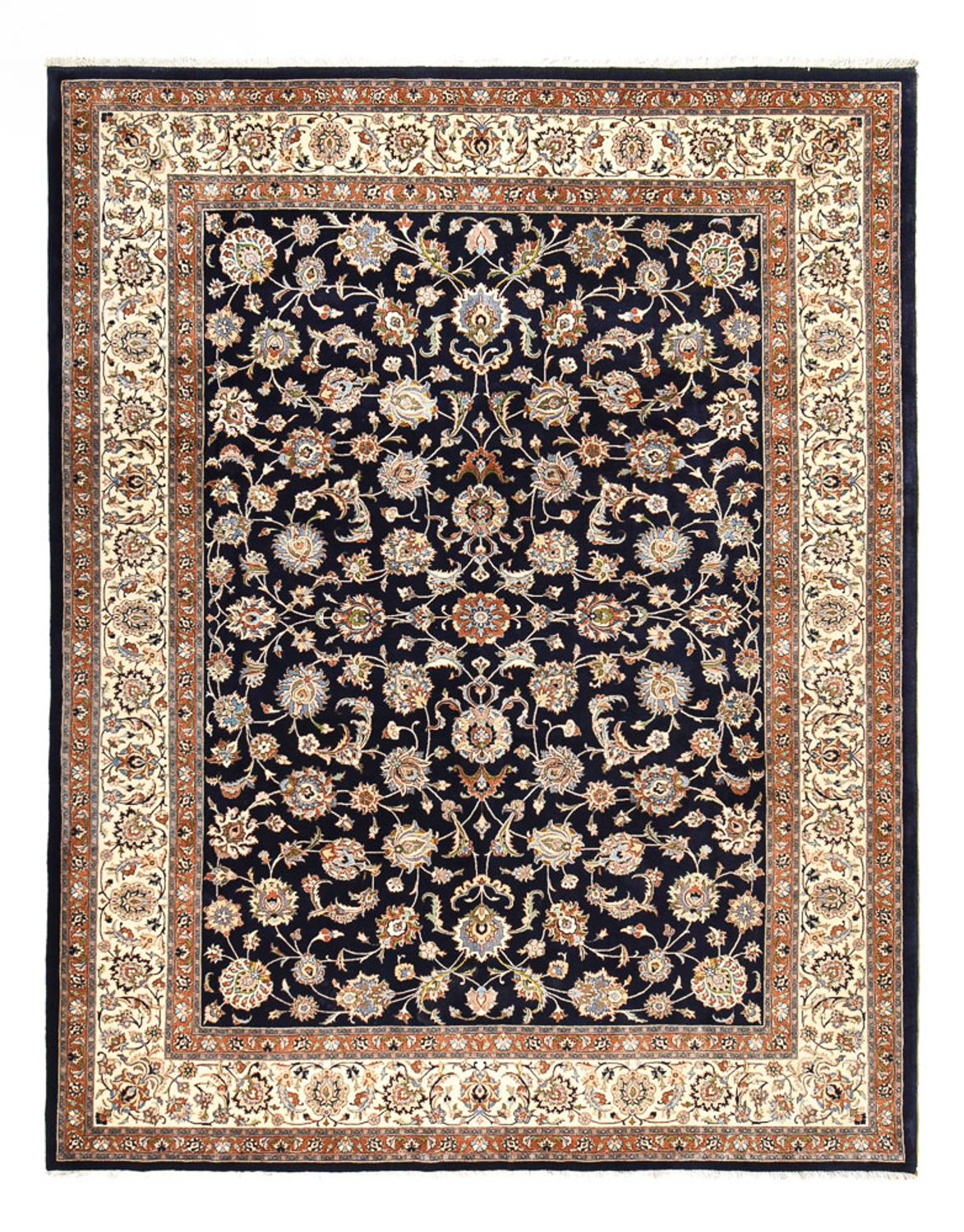 Alfombra persa - Clásica - 374 x 295 cm - azul oscuro
