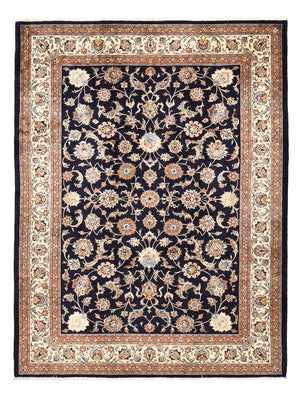 Alfombra persa - Clásica - Real - 332 x 254 cm - azul oscuro