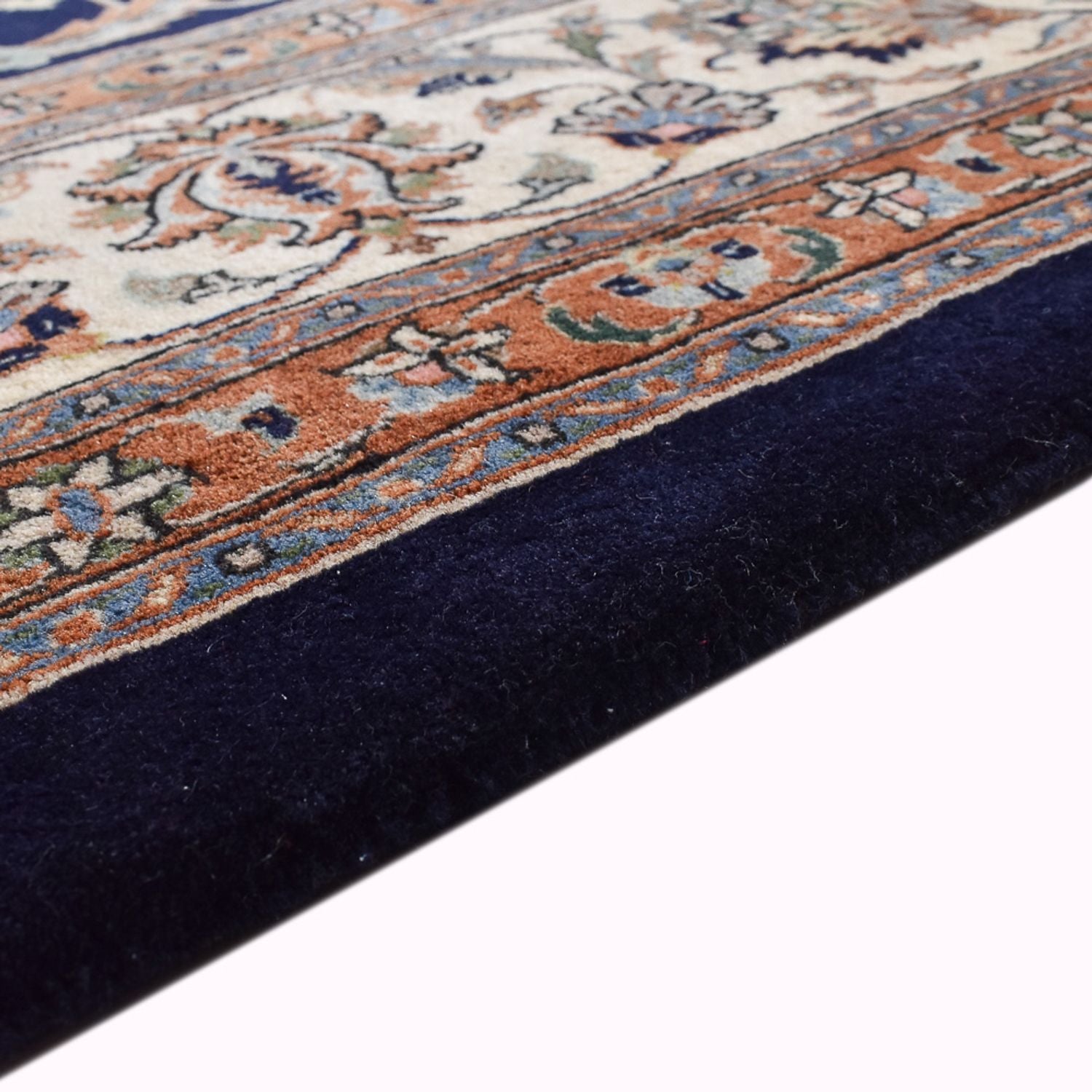 Alfombra persa - Clásica - Real - 332 x 254 cm - azul oscuro