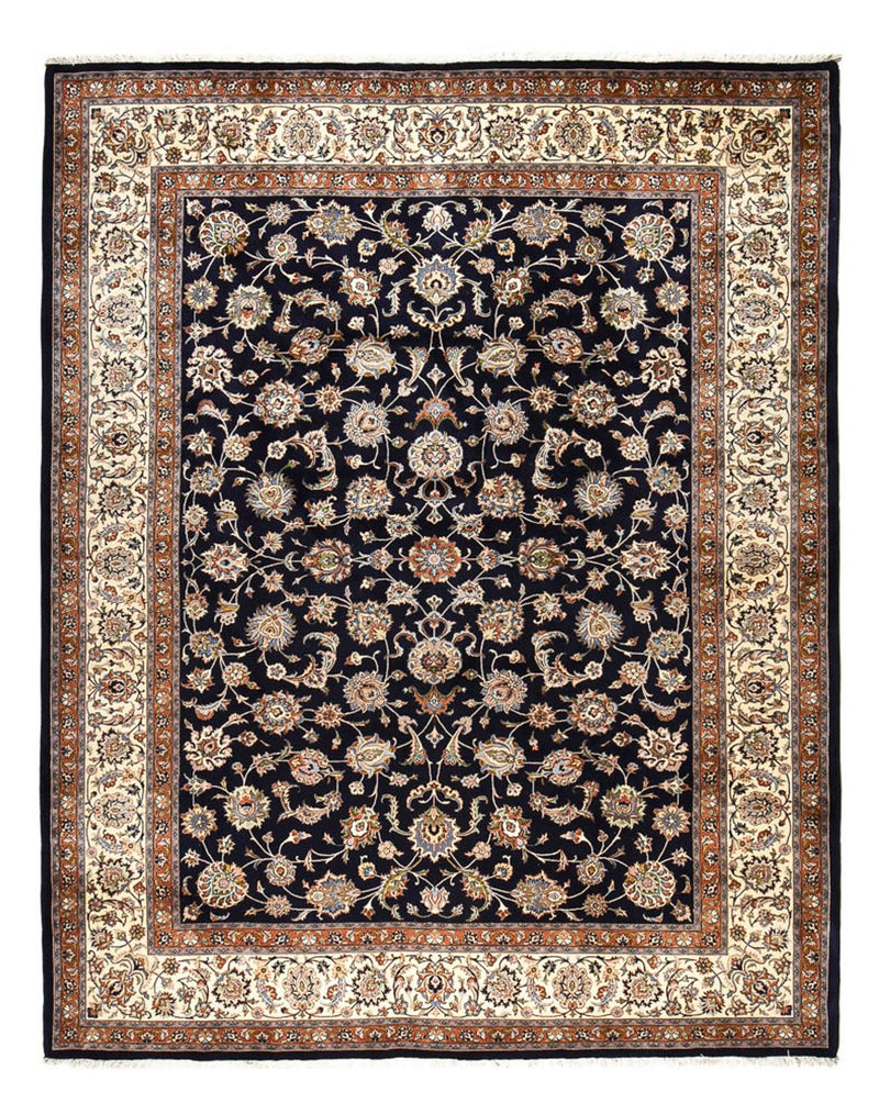 Alfombra persa - Clásica - Real - 390 x 303 cm - azul oscuro