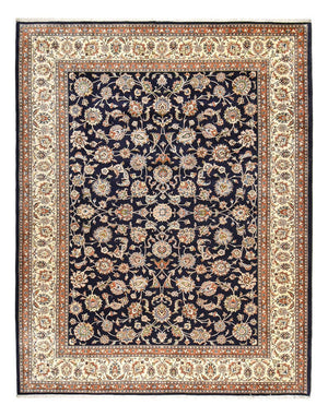 Alfombra persa - Clásica - Real - 385 x 300 cm - azul oscuro