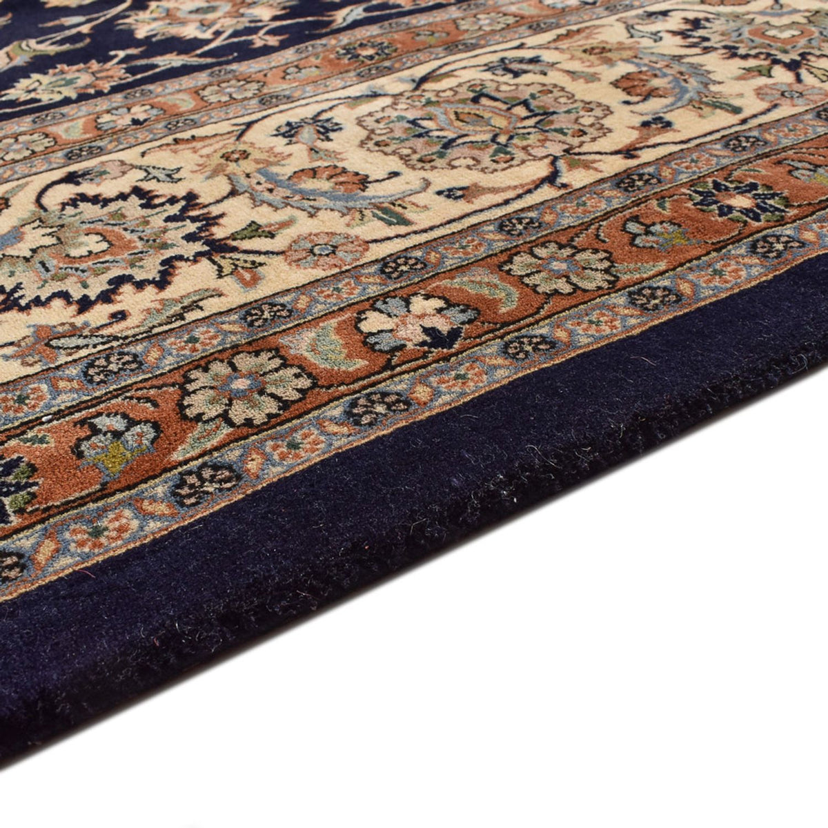 Alfombra persa - Clásica - Real - 391 x 302 cm - azul oscuro