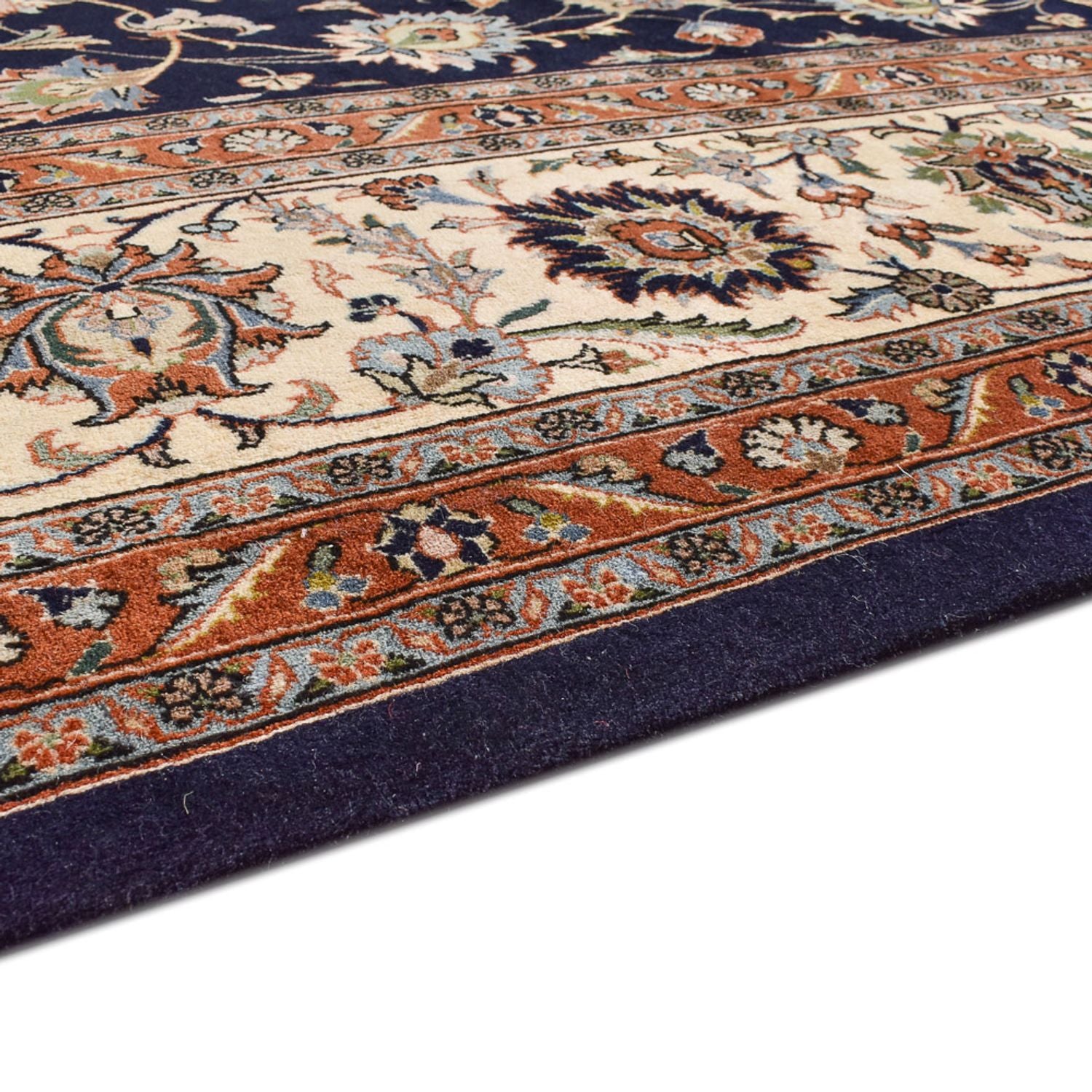 Alfombra persa - Clásica - Real - 397 x 298 cm - azul oscuro