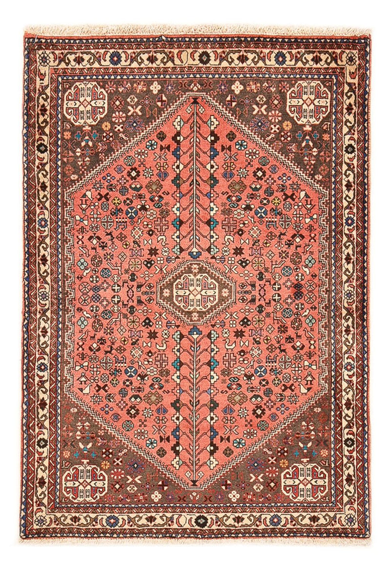 Alfombra persa - Nómada - 144 x 98 cm - rojo claro