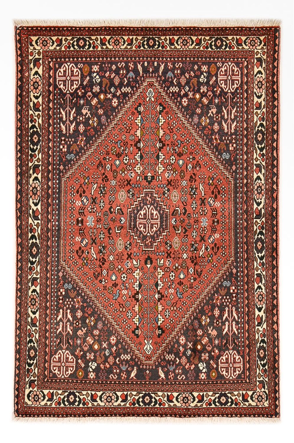 Alfombra persa - Nómada - 144 x 104 cm - rojo