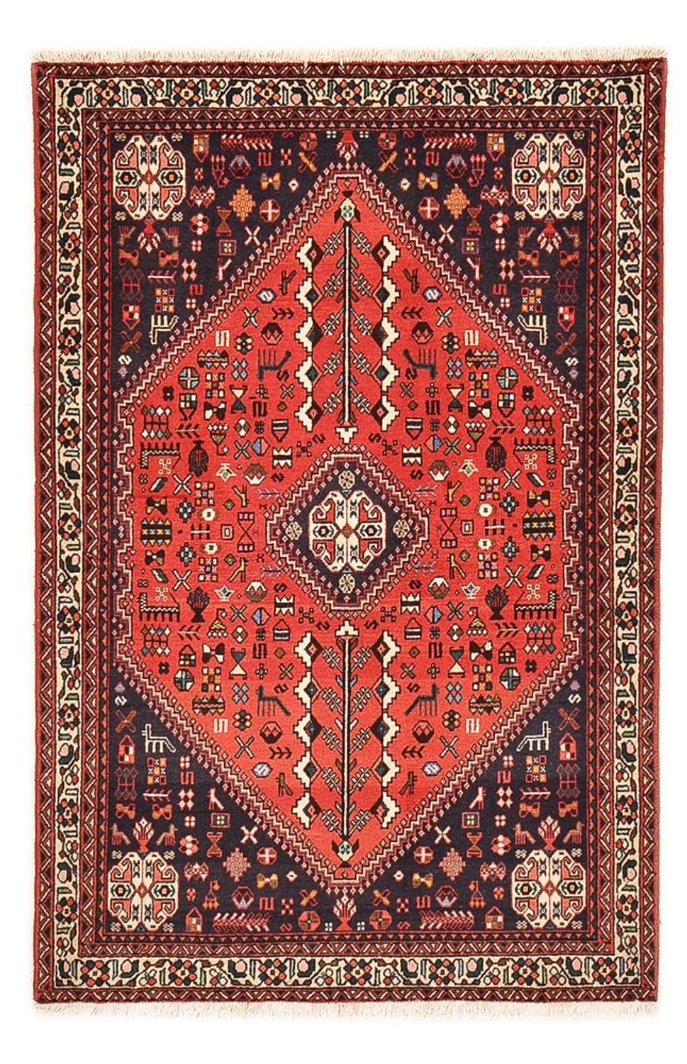 Alfombra persa - Nómada - 148 x 98 cm - rojo