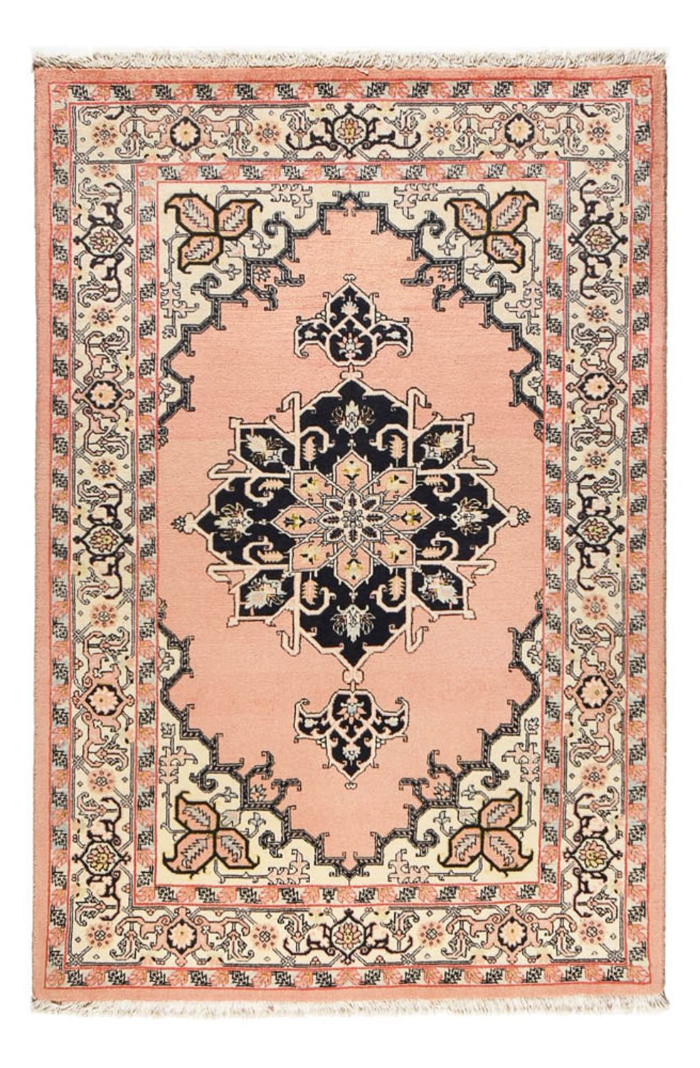 Alfombra persa - Nómada - 205 x 140 cm - rosa