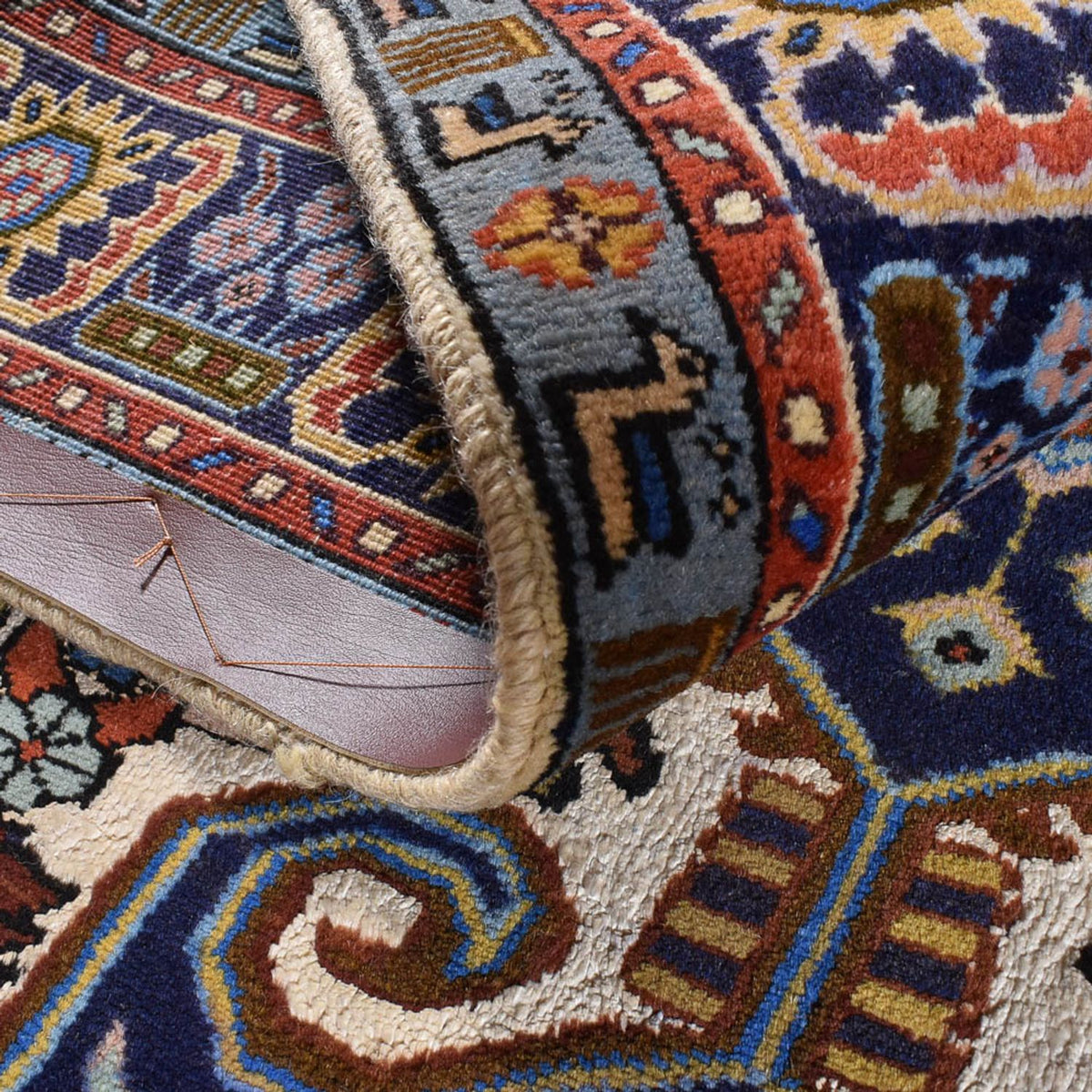 Alfombra persa - Nómada - 222 x 144 cm - multicolor