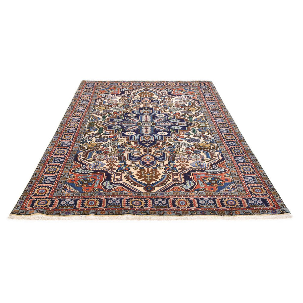 Alfombra persa - Nómada - 222 x 144 cm - multicolor