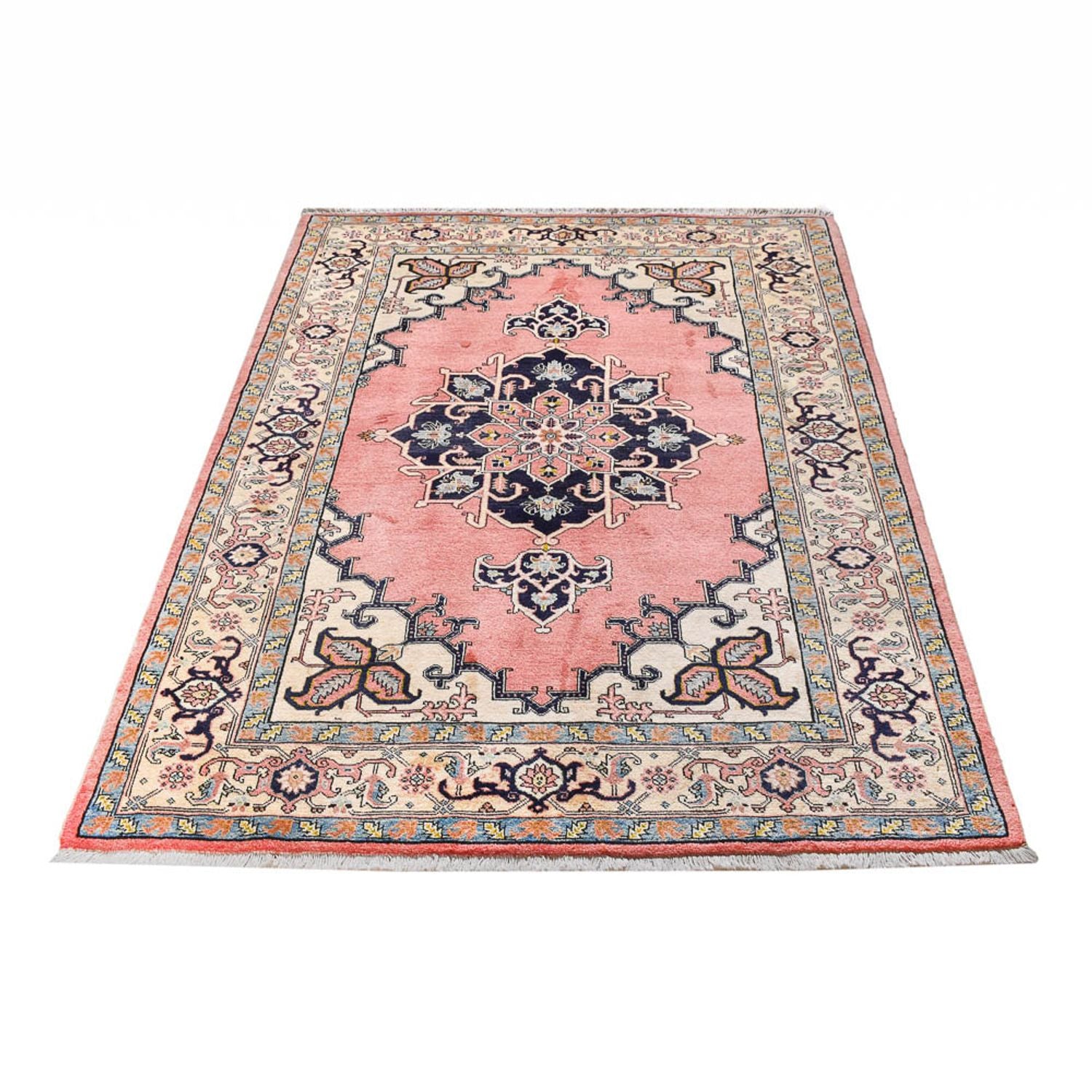 Alfombra persa - Nómada - 202 x 148 cm - rosa