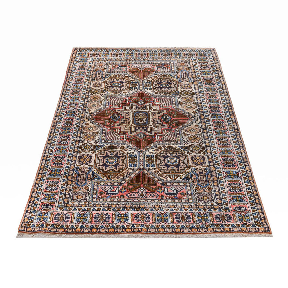 Alfombra persa - Nómada - 192 x 137 cm - multicolor