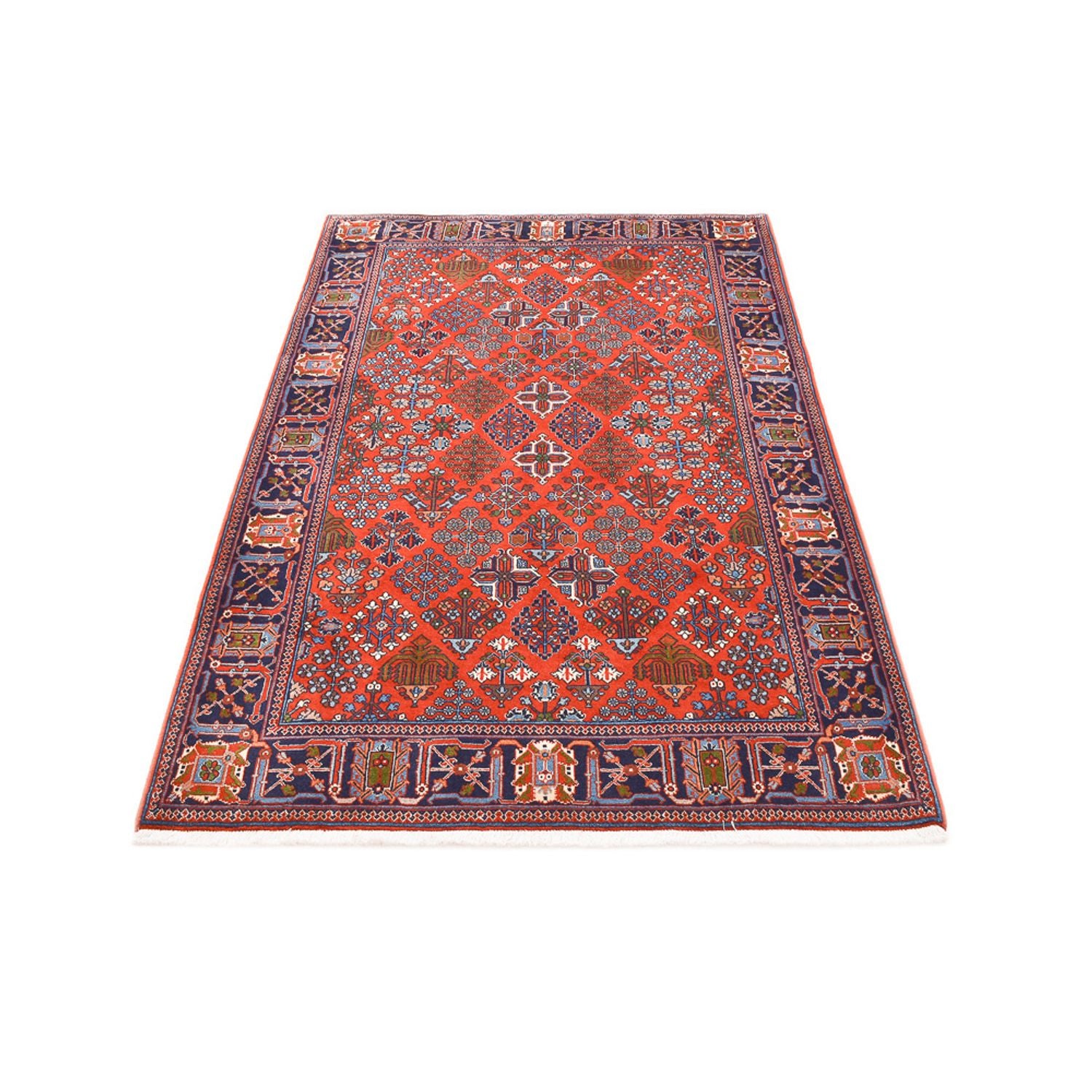 Alfombra persa - Nómada - 204 x 138 cm - rojo claro