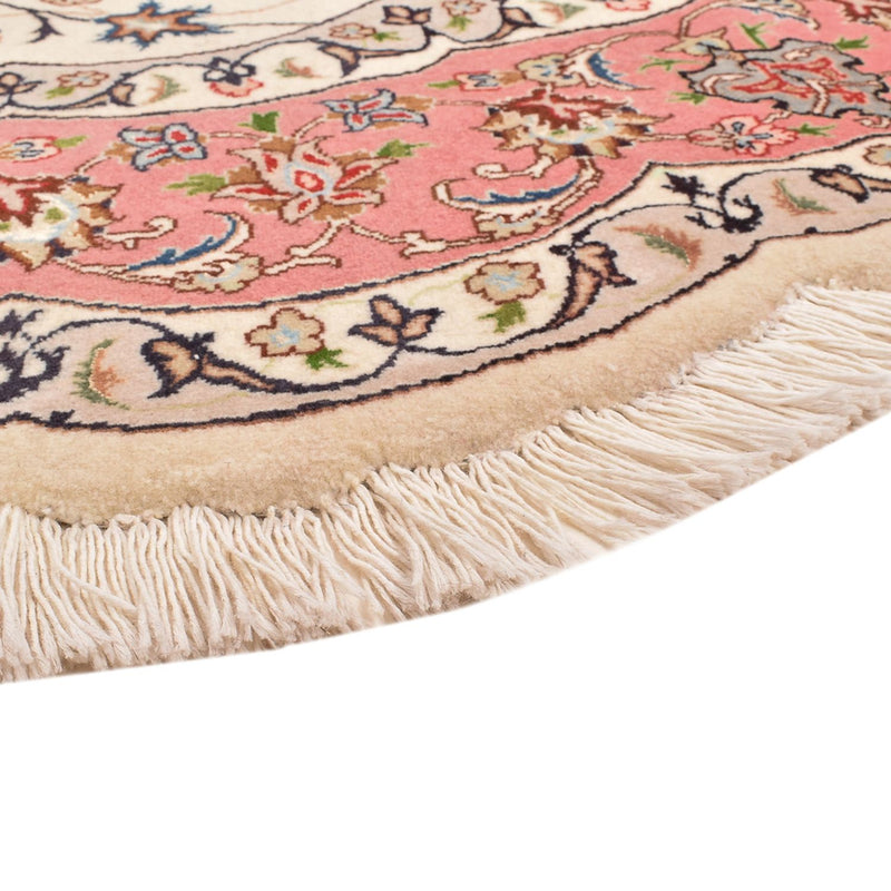 Alfombra Persa - Tabriz - Real redondo  - 200 x 200 cm - crema