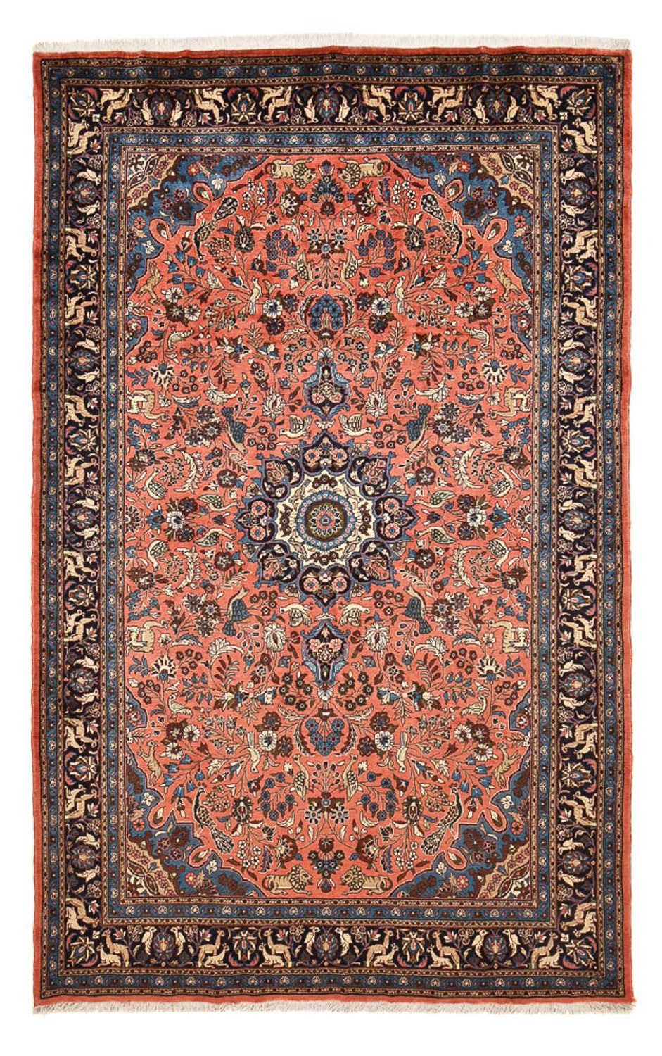 Alfombra persa - Nómada - 311 x 205 cm - rojo claro