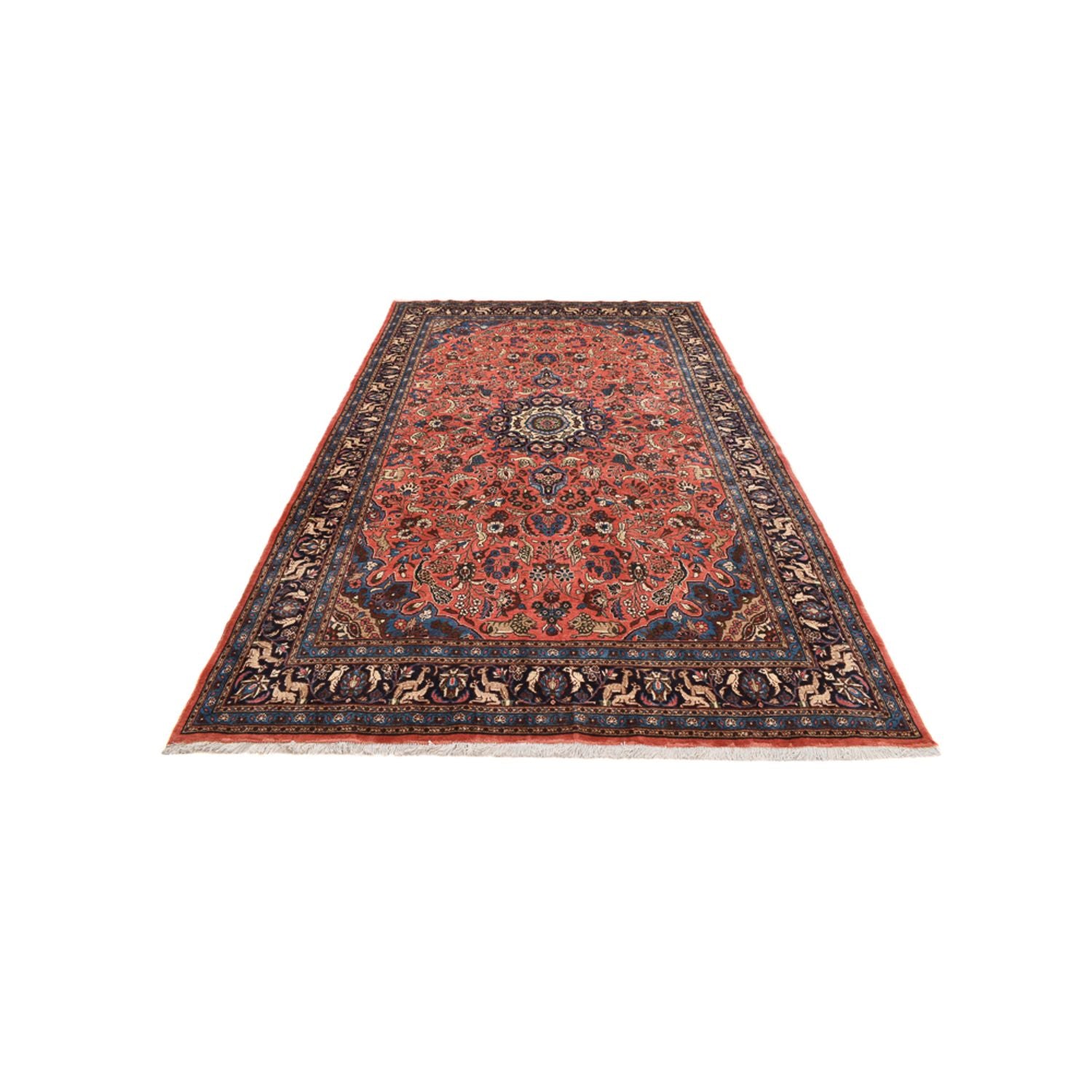 Alfombra persa - Nómada - 311 x 205 cm - rojo claro