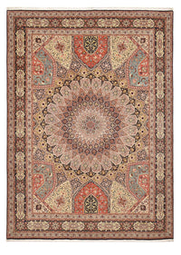 Alfombra Persa - Tabriz - Real - 396 x 298 cm - beige oscuro