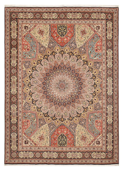 Tabriz - 50 Raj Alfombra 298x396cm - Alfombra persa - beige oscuro
