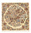 Alfombra persa - Real - 51 x 50 cm - multicolor