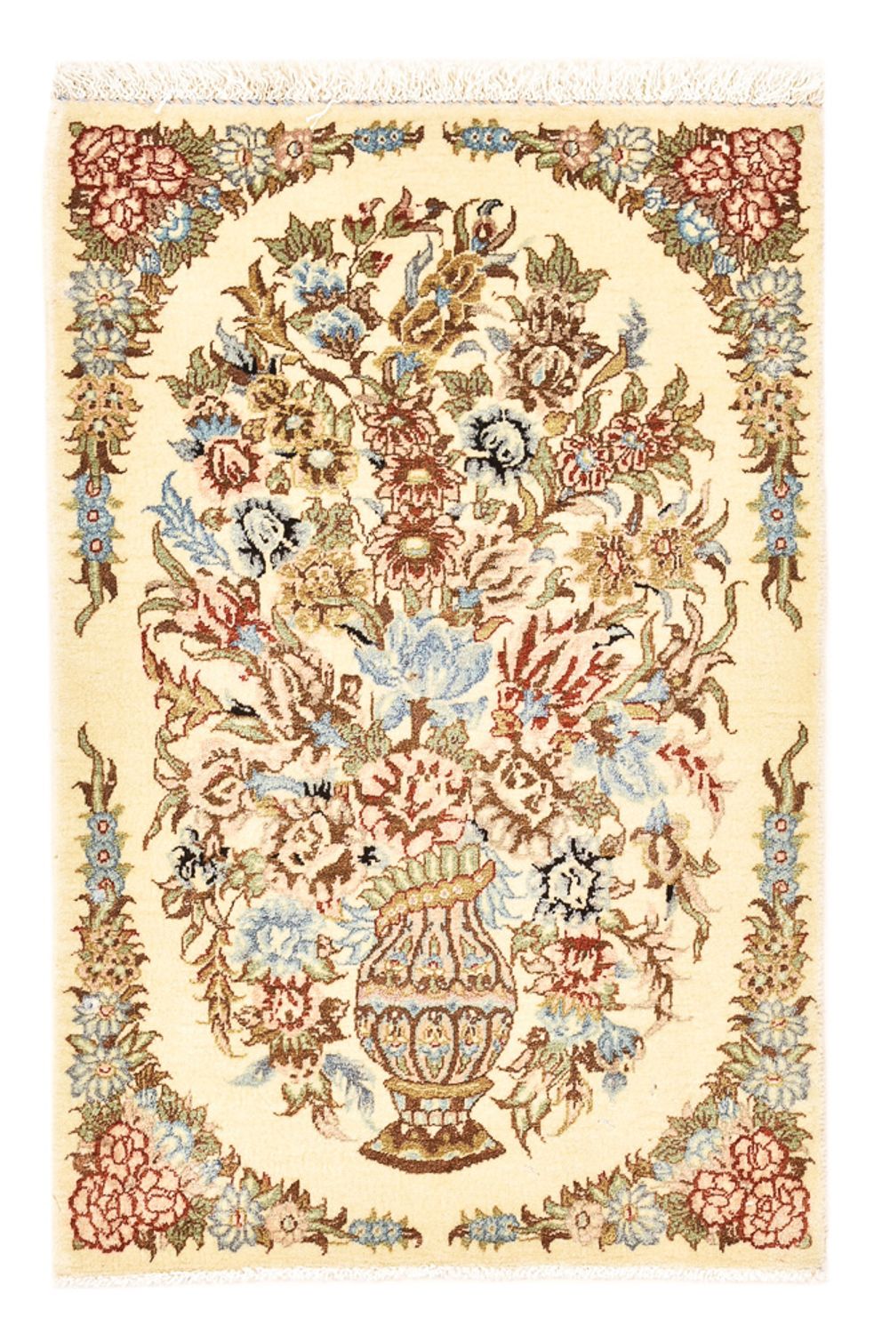 Alfombra persa - Real - 79 x 52 cm - multicolor