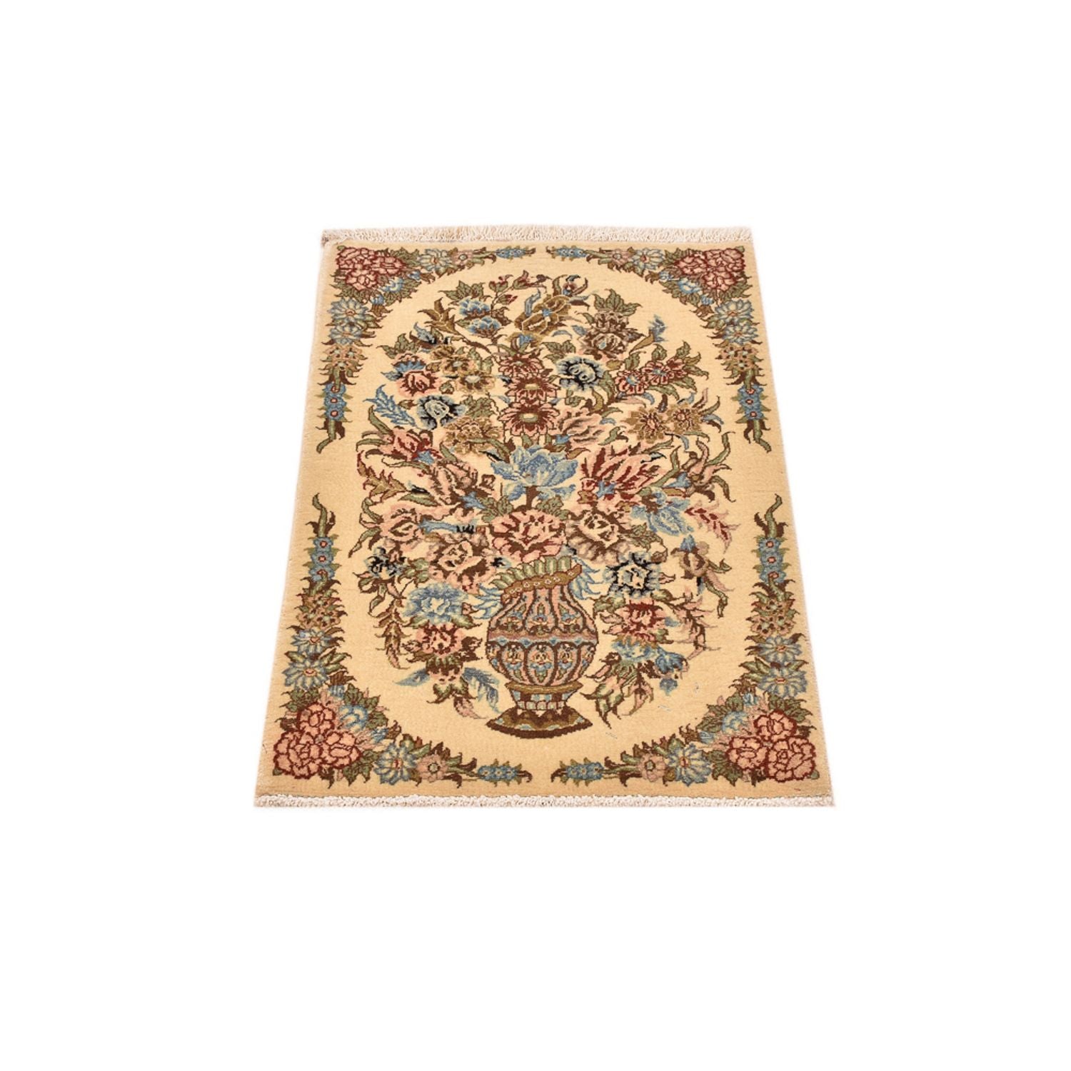 Alfombra persa - Real - 79 x 52 cm - multicolor