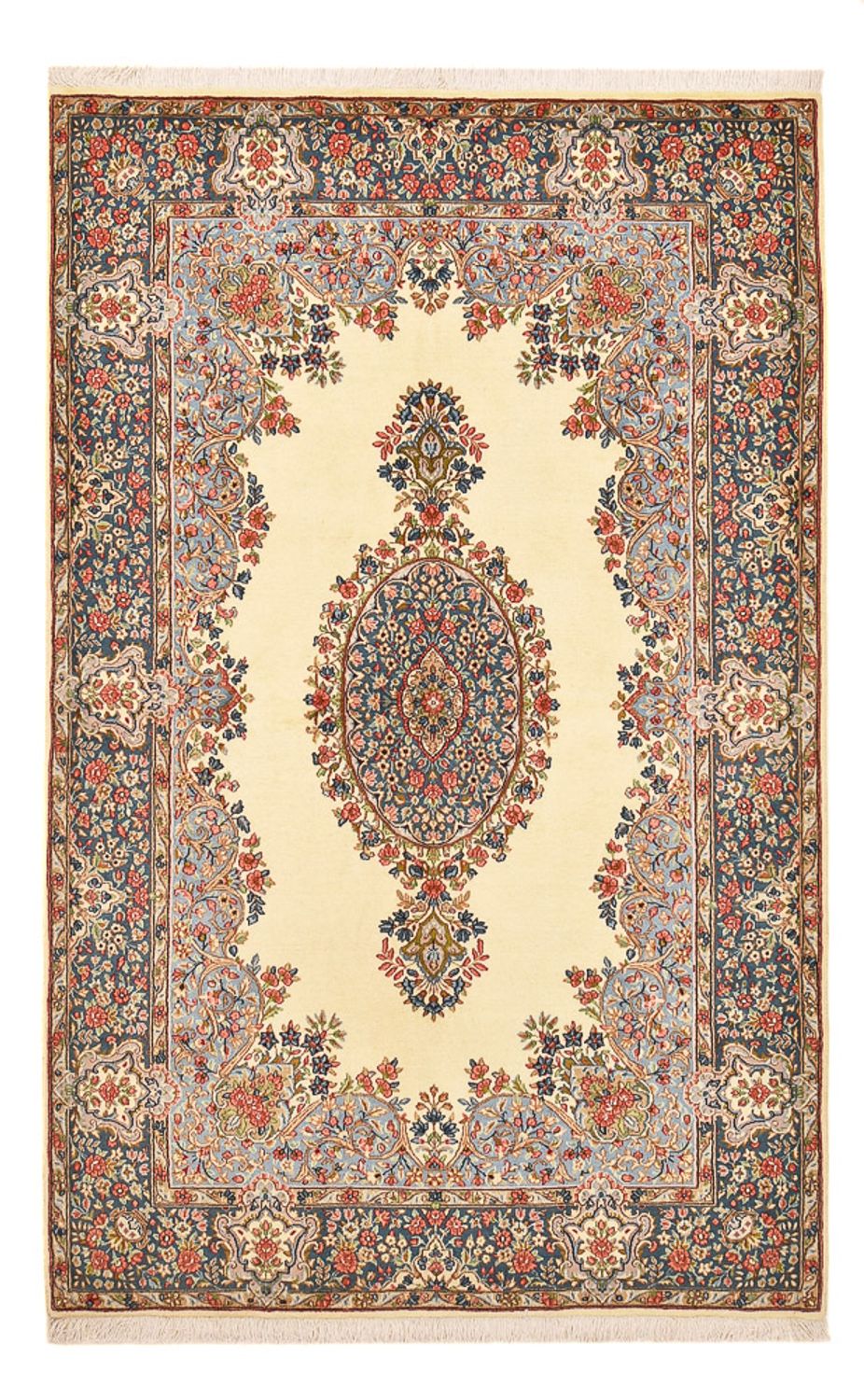 Alfombra persa - Real - 242 x 150 cm - beige oscuro