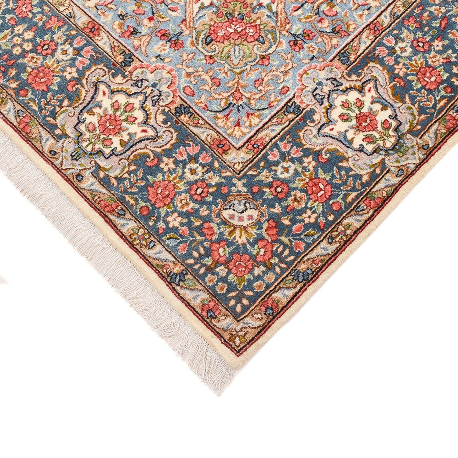 Alfombra persa - Real - 242 x 150 cm - beige oscuro