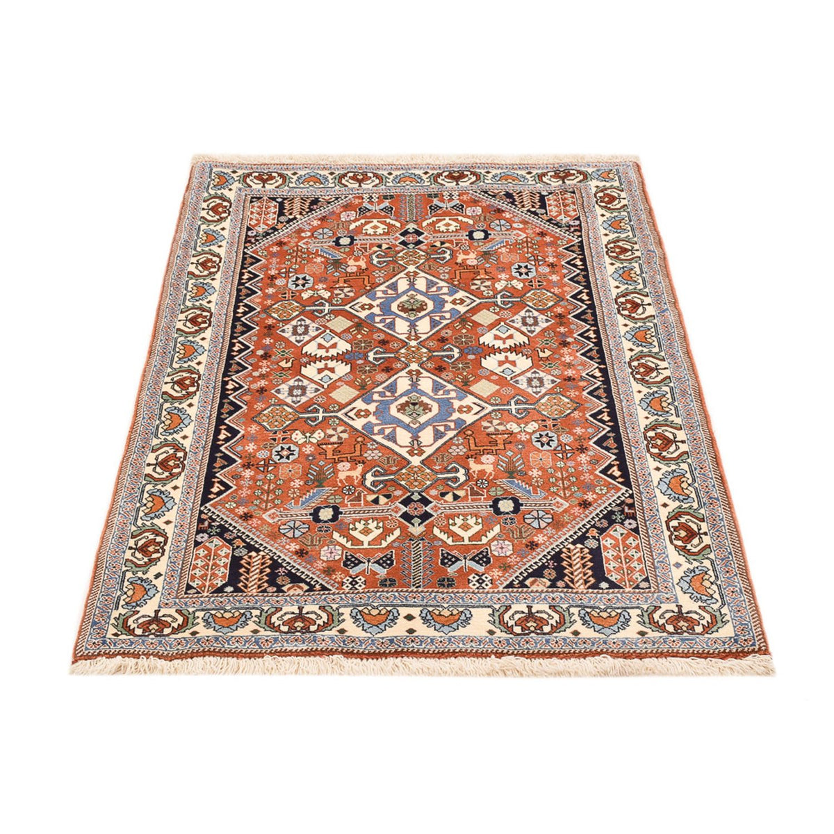 Alfombra Gabbeh - Persa Kashkuli - 150 x 109 cm - multicolor