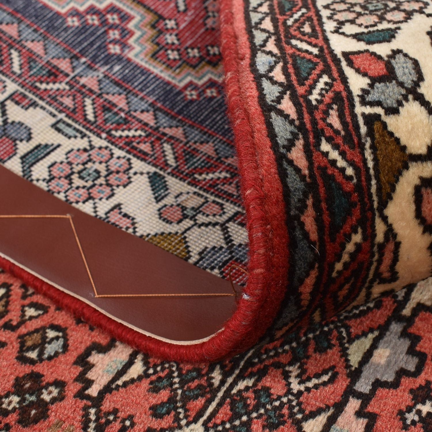 Alfombra de pasillo Alfombra persa - Nómada - 295 x 99 cm - rojo claro