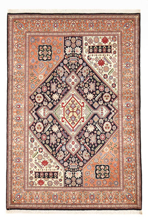 Alfombra Gabbeh - Persa Kashkuli - 205 x 144 cm - azul oscuro