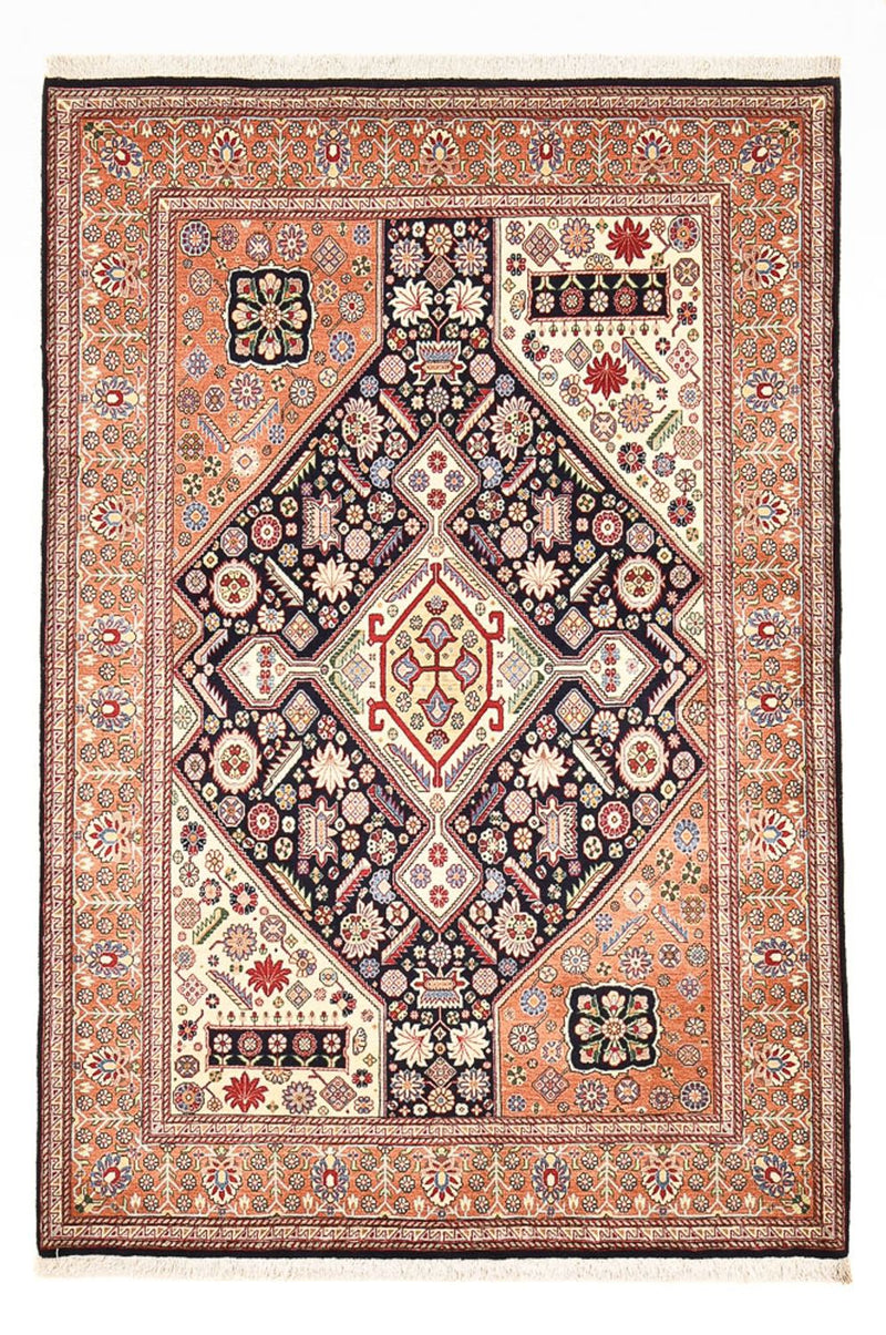 Alfombra Gabbeh - Persa Kashkuli - 205 x 144 cm - azul oscuro