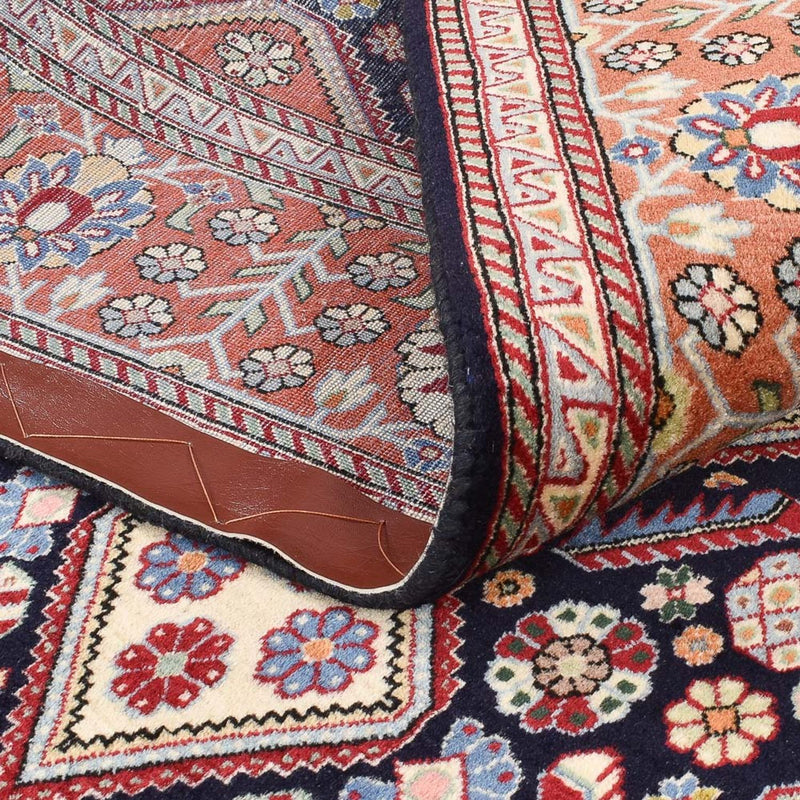 Alfombra Gabbeh - Persa Kashkuli - 205 x 144 cm - azul oscuro