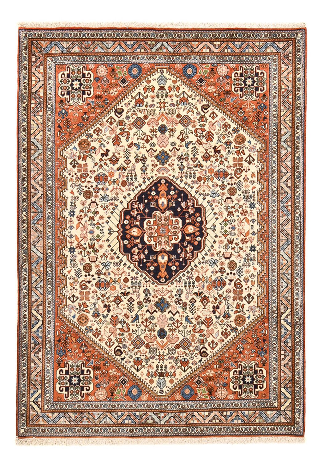 Alfombra Gabbeh - Persa Kashkuli - 209 x 150 cm - beige