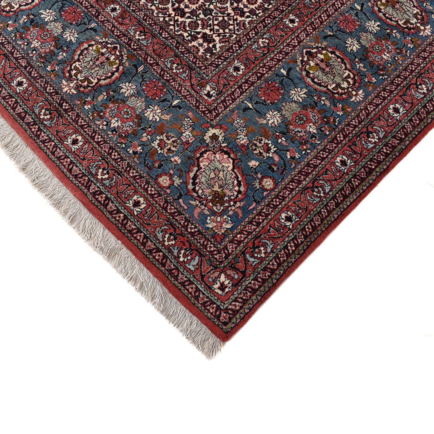 Alfombra persa - Bidjar - 395 x 302 cm - rojo oscuro