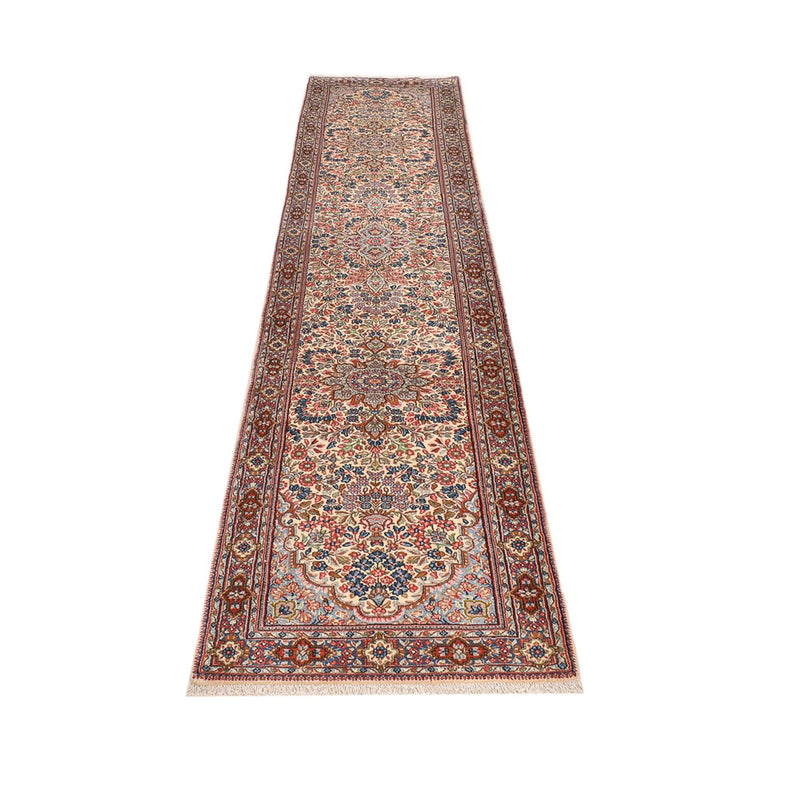 Alfombra de pasillo Alfombra persa - Real - 389 x 78 cm - rojo claro